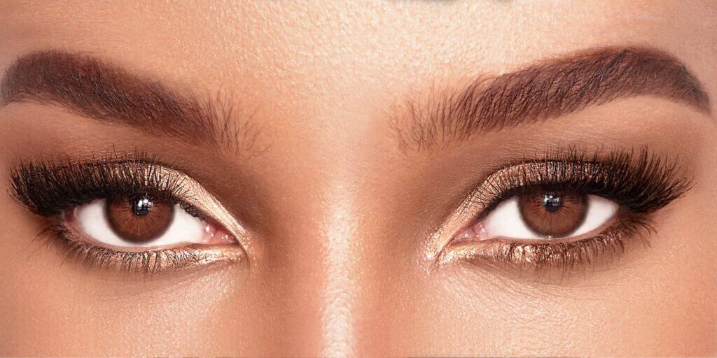 trucco occhi marroni