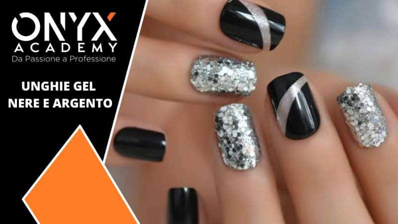 argento-nere-gel-unghie