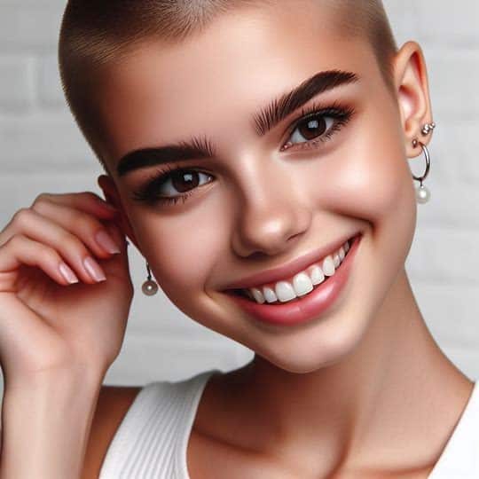 Ragazza Oncologica che Sorride